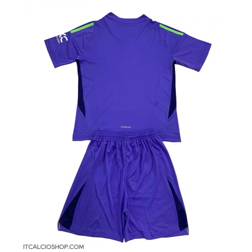 Manchester United Portiere Prima Maglia Bambino 2024-25 Manica Corta (+ Pantaloni corti)